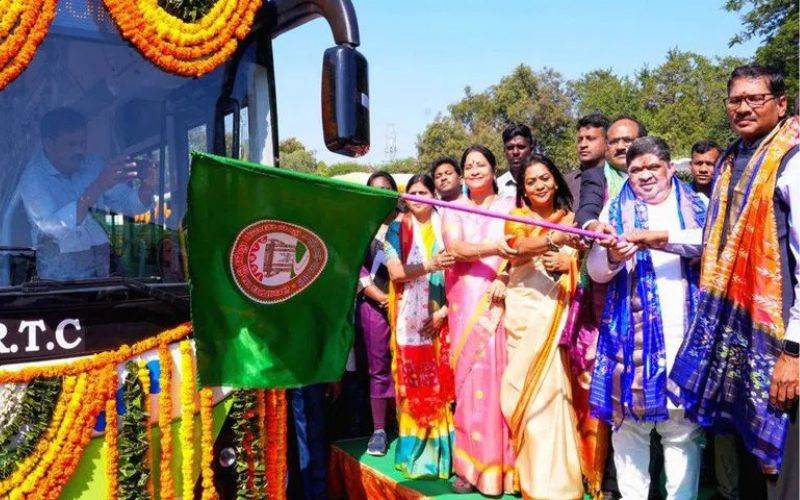 حیدرآباد میں مزید 65 الیکٹرک بسوں کو آر ٹی سی میں کیا گیا شامل 